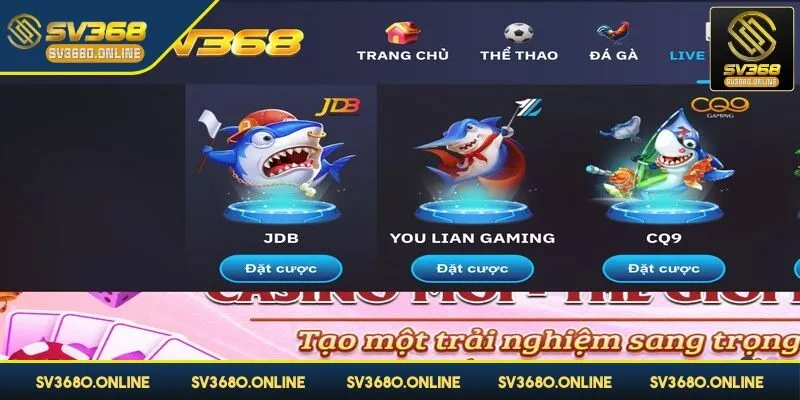 JDB mang đến các tựa game săn cá đổi thưởng đầy ấn tượ